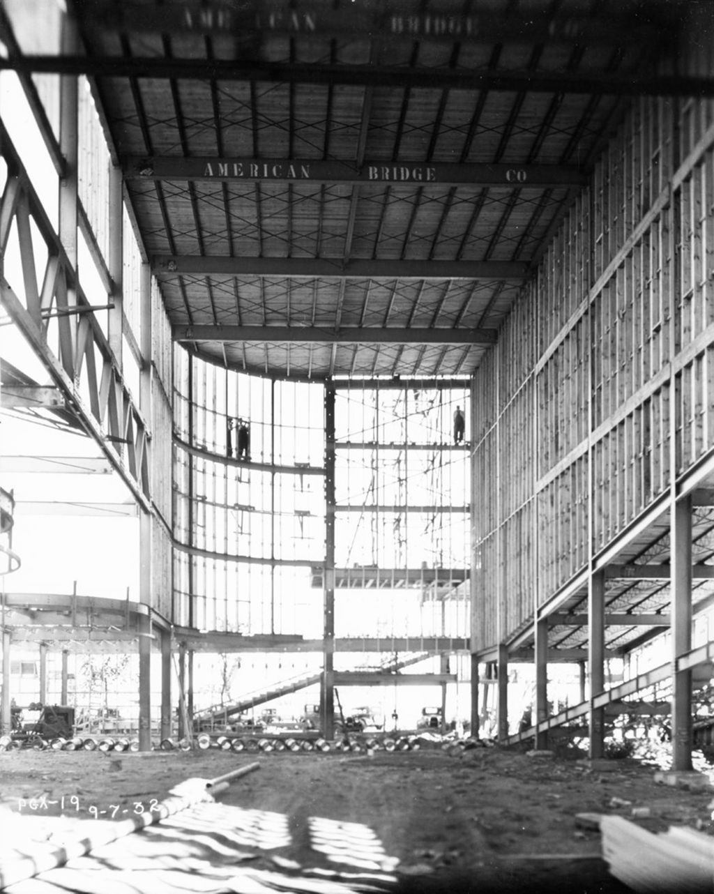Construction of the General Exhibits building