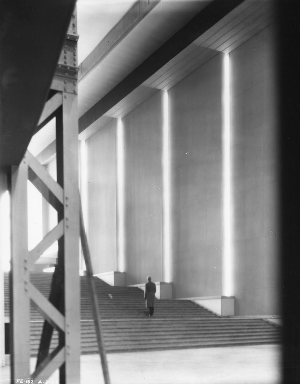 Miniature of View of the grand stairway inside the Electrical Group building exhibition at the Chicago World's Fair