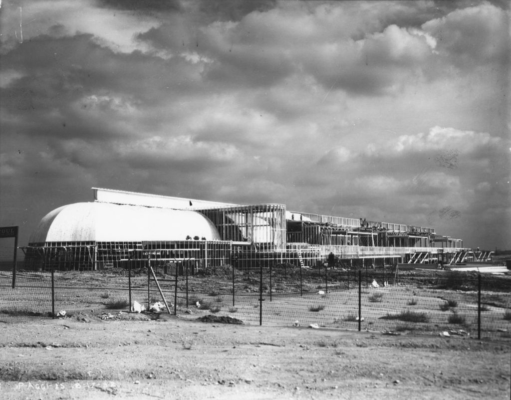 Agricultural building under construction