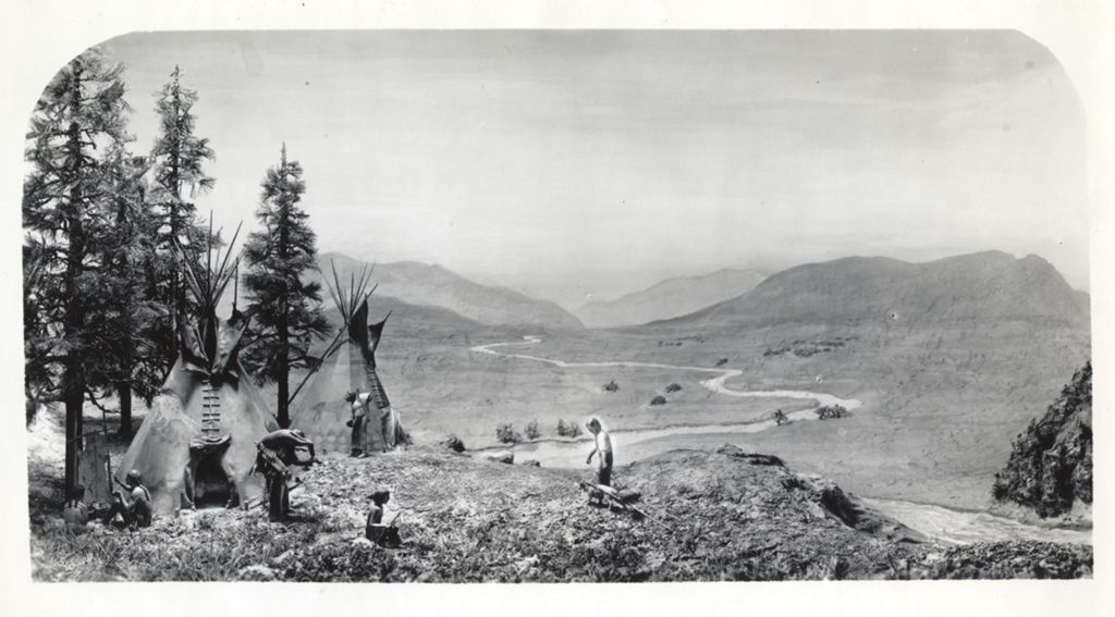 Diorama of Blackfoot Indians
