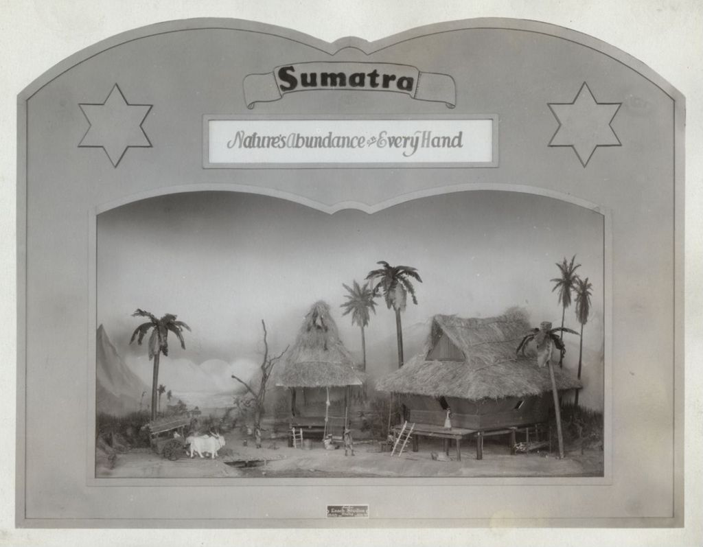 Miniature of Diorama depicting a village in Sumatra, Indonesia.