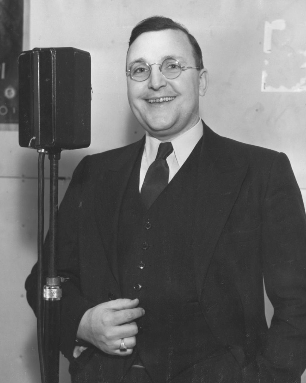 Tom Blanchard, famous radio whistler, placed first in a whistling contest