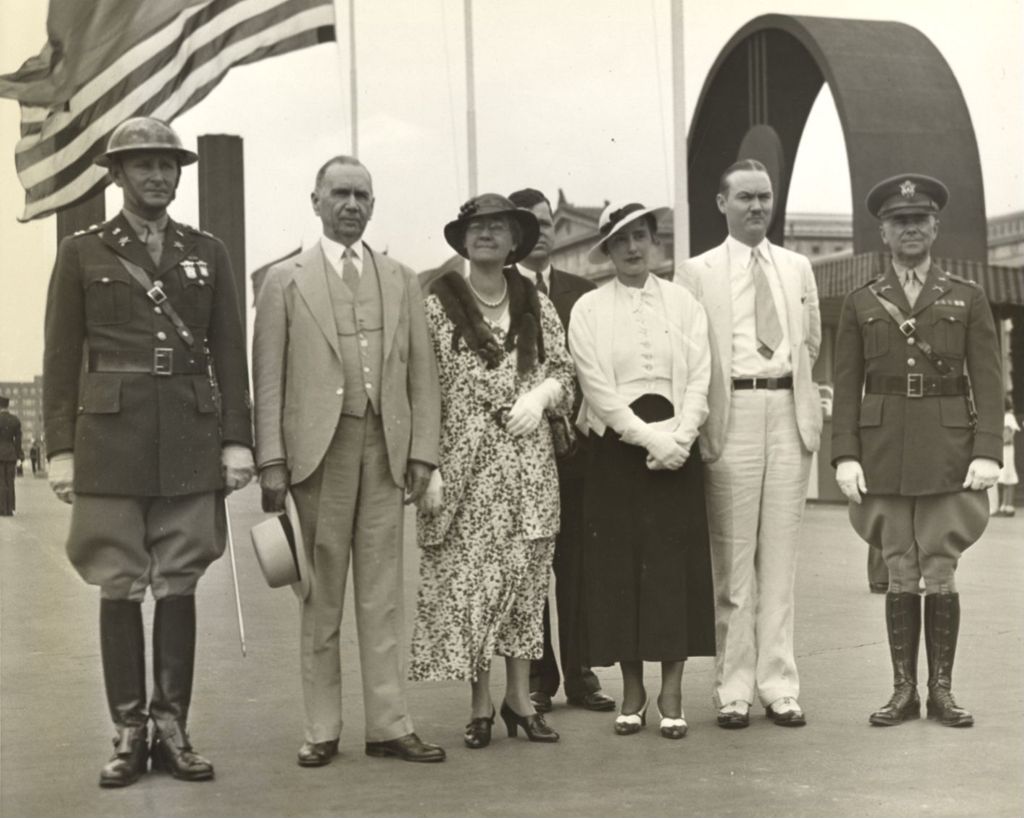 Public officials view the 1934 World's Fair
