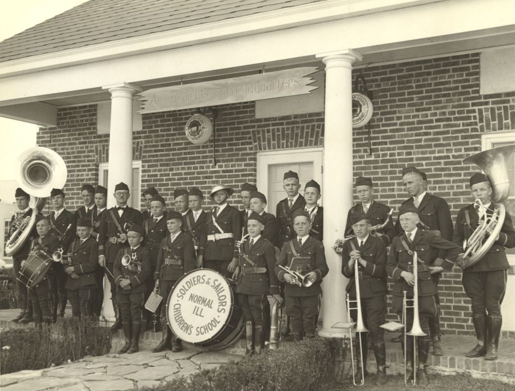Band from the Soldiers and Sailors Orphans Home shown in the Court of Honor
