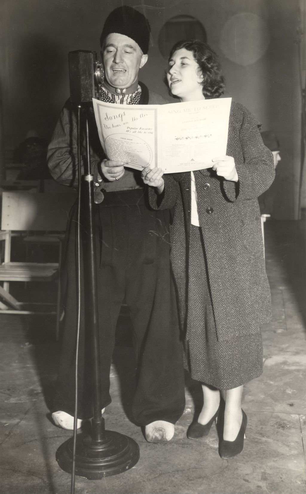 Victor Clement and Miss Daisy Fisher, two of the entrants in the Grand Opera Contest