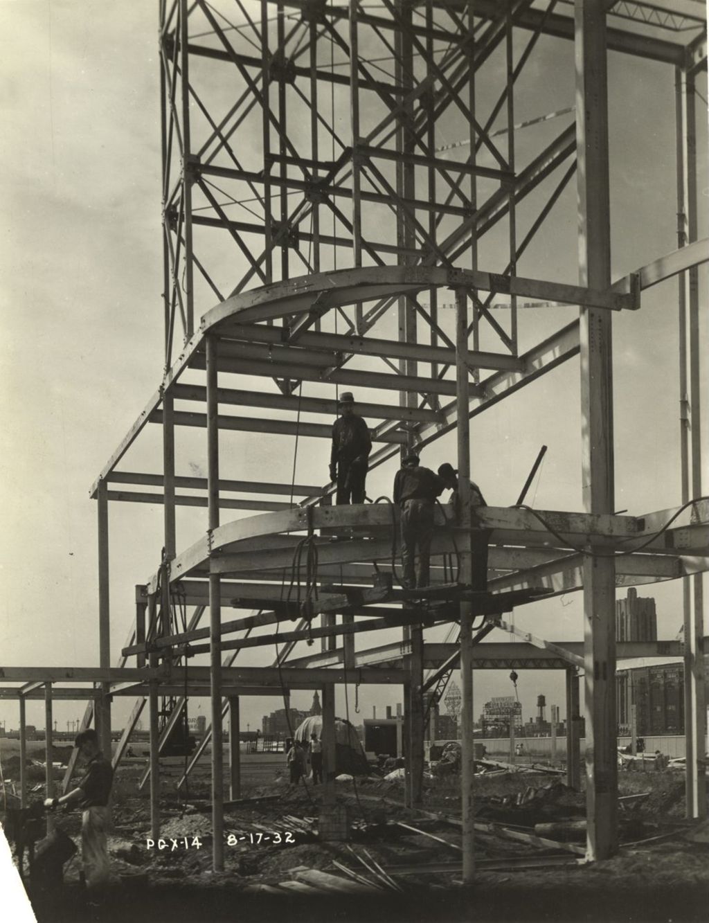 Construction of the General Exhibits Building