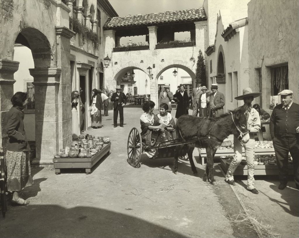 Miniature of Street scene at the Century of Progress Mexican Village.
