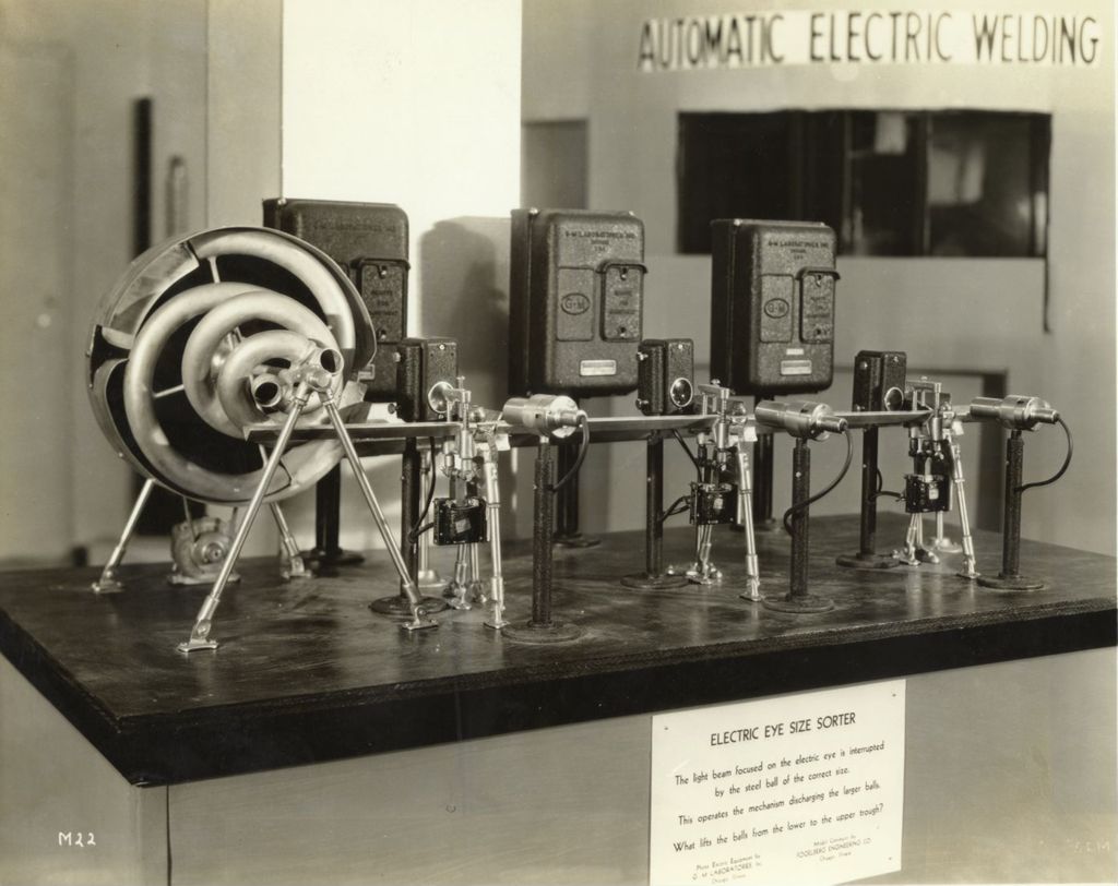 Miniature of An Electric Eye Size Sorter at the exhibit of the Electric Light and Power Industry