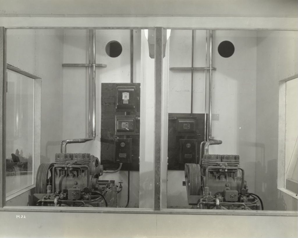 Miniature of Two Frigidaire condensing units which change the air every two minutes in the Electric Light and Power Industry's puppet theater