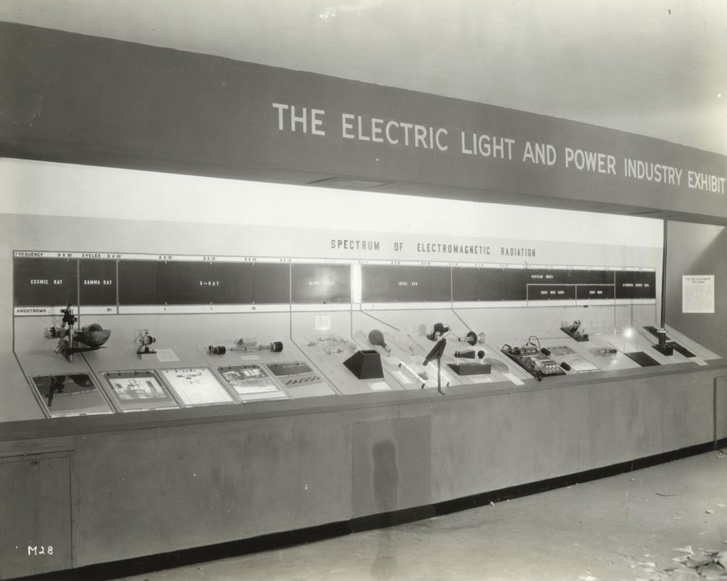 Miniature of Spectrum of electromagnetic radiation part of exhibit of the Electric Light and Power Industry