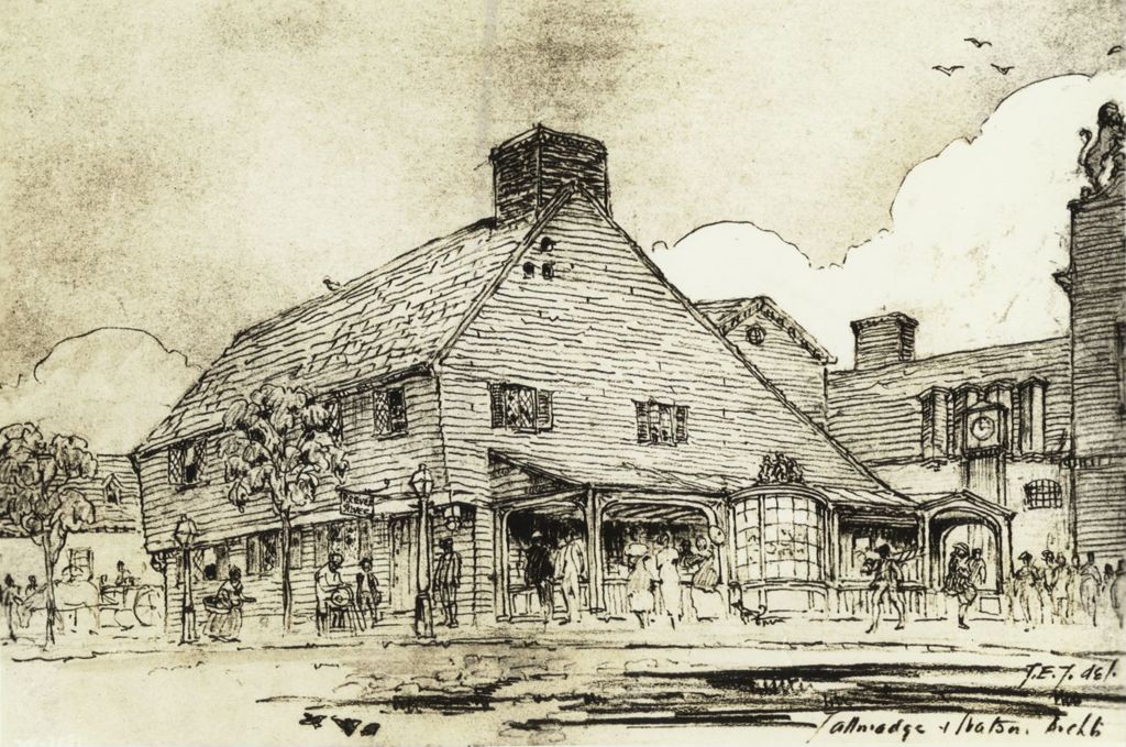 Miniature of Reproduction of Paul Revere's House for Colonial Village of New World's Fair