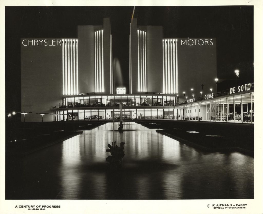 Chrysler Motors Building at night