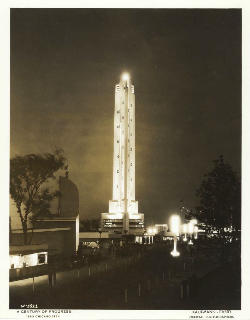 Miniature of Night View of the Havoline thermometer.