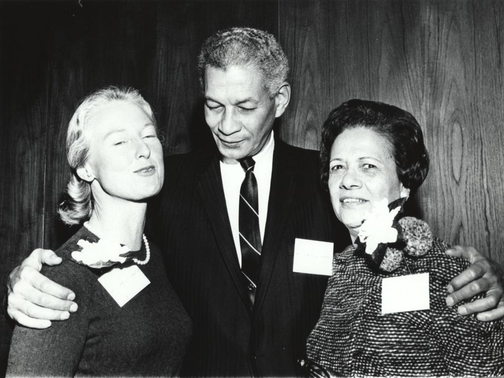 Miniature of Bill Berry with Kathryn Dickerson and Mrs. James Baxter