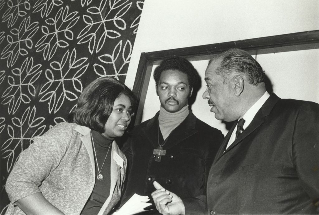 Miniature of The Reverend Jesse L. Jackson with Connie Seals