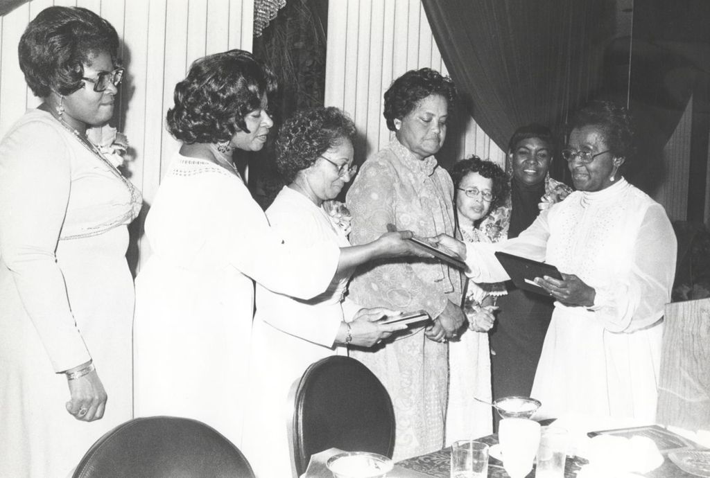 Miniature of Women receiving awards
