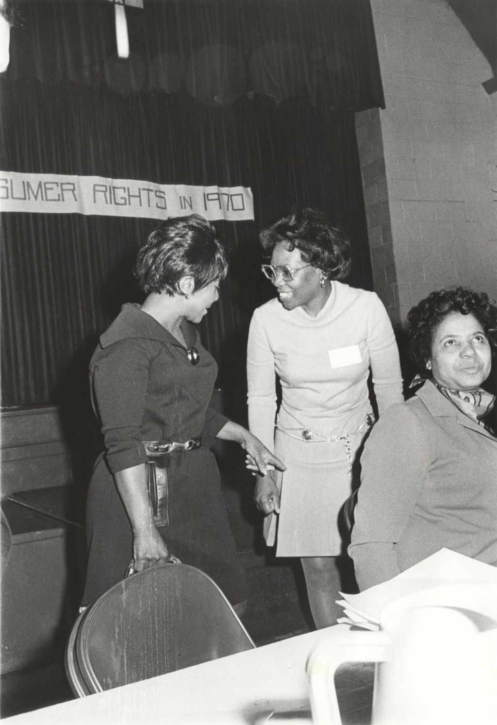 Women at Consumer Rights in 1970 event