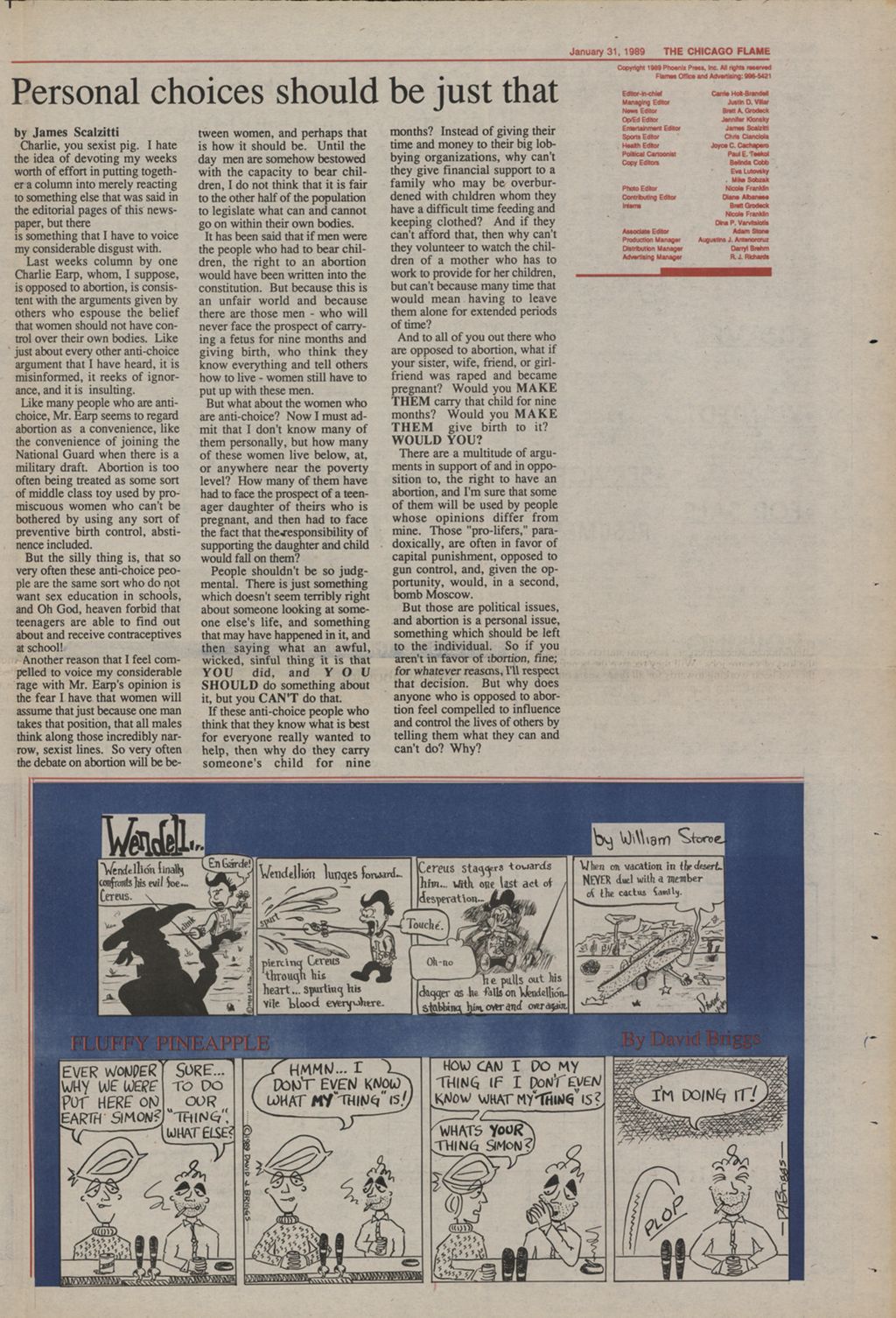 Chicago Flame (January 31, 1989)