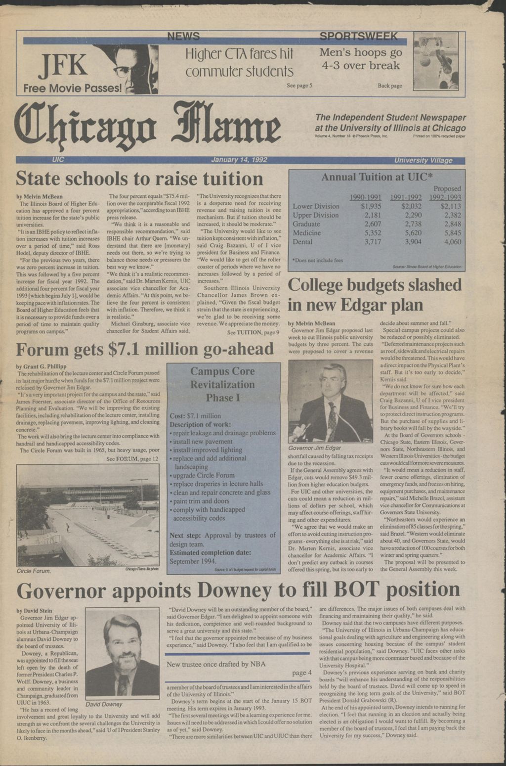 Chicago Flame (January 14, 1992)