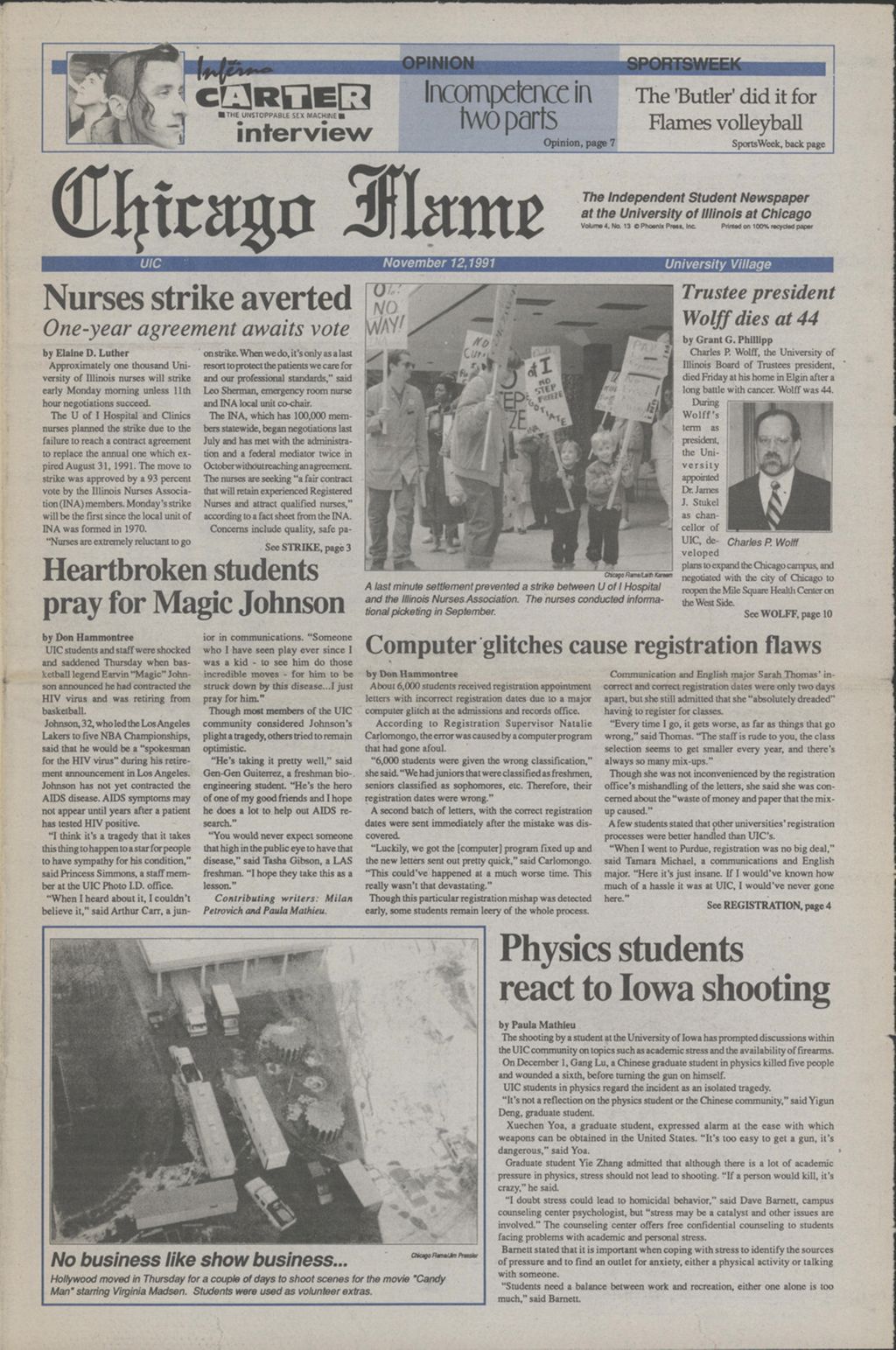 Chicago Flame (November 12, 1991)
