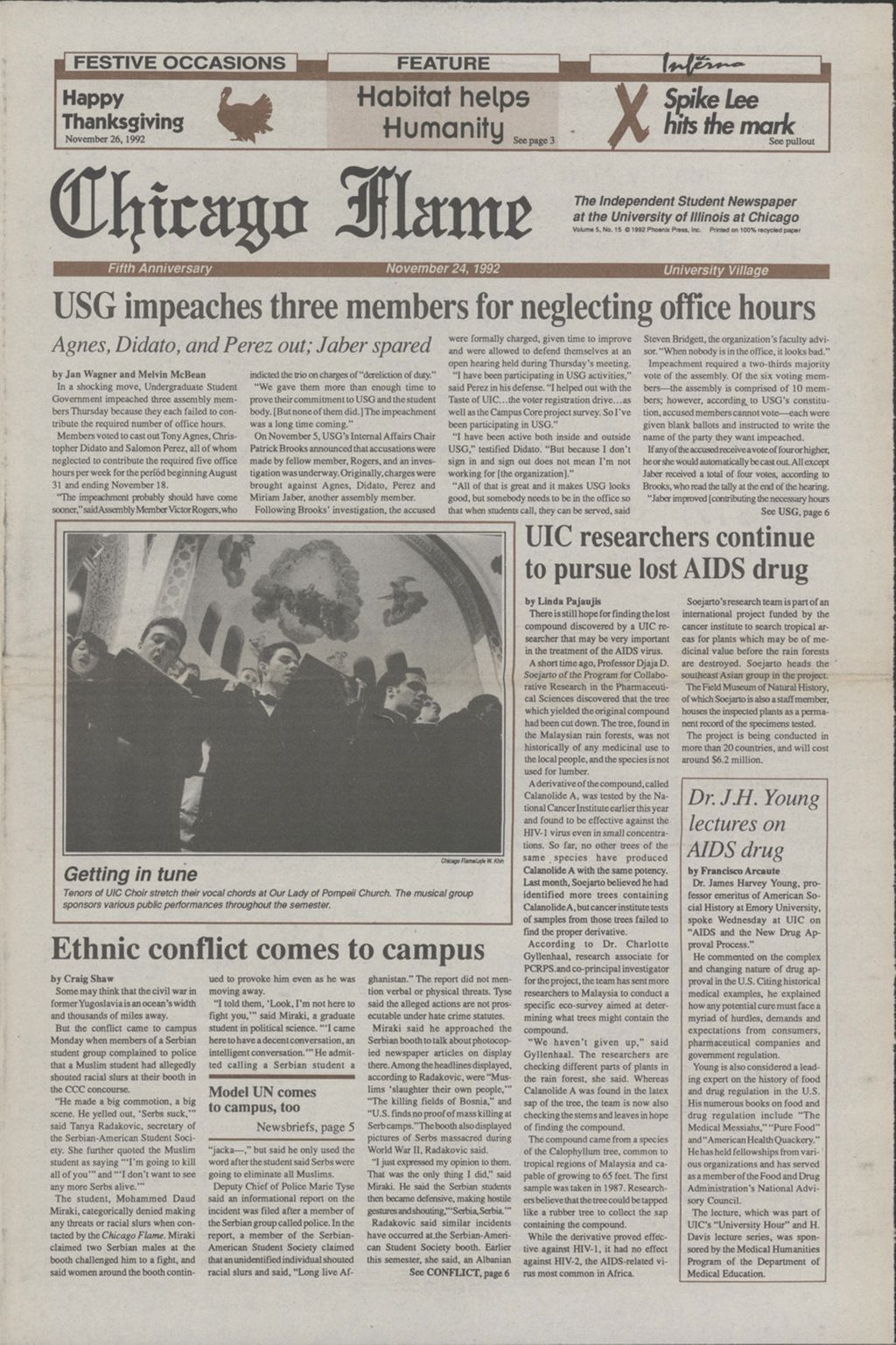 Chicago Flame (November 24, 1992)