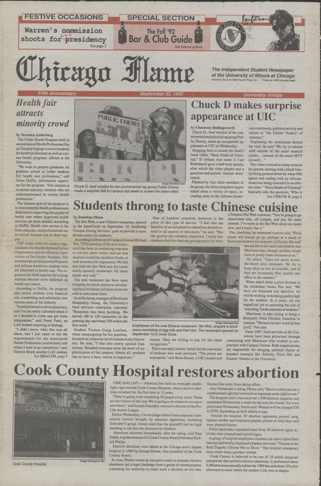 Miniature of Chicago Flame (September 22, 1992)