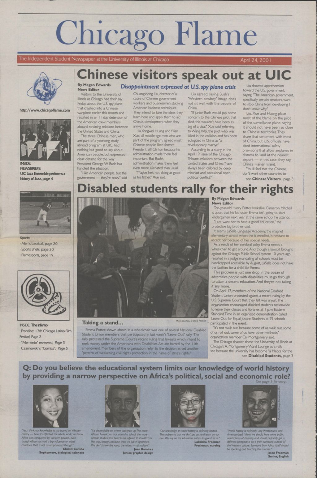 Chicago Flame (April 24, 2001)