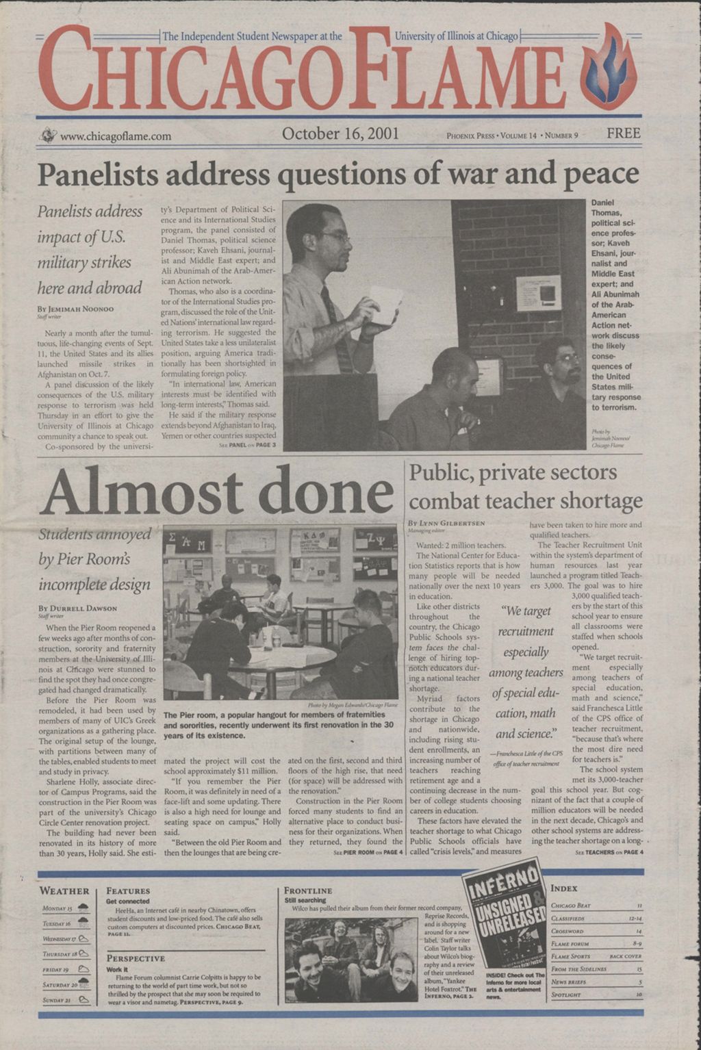Chicago Flame (October 16, 2001)