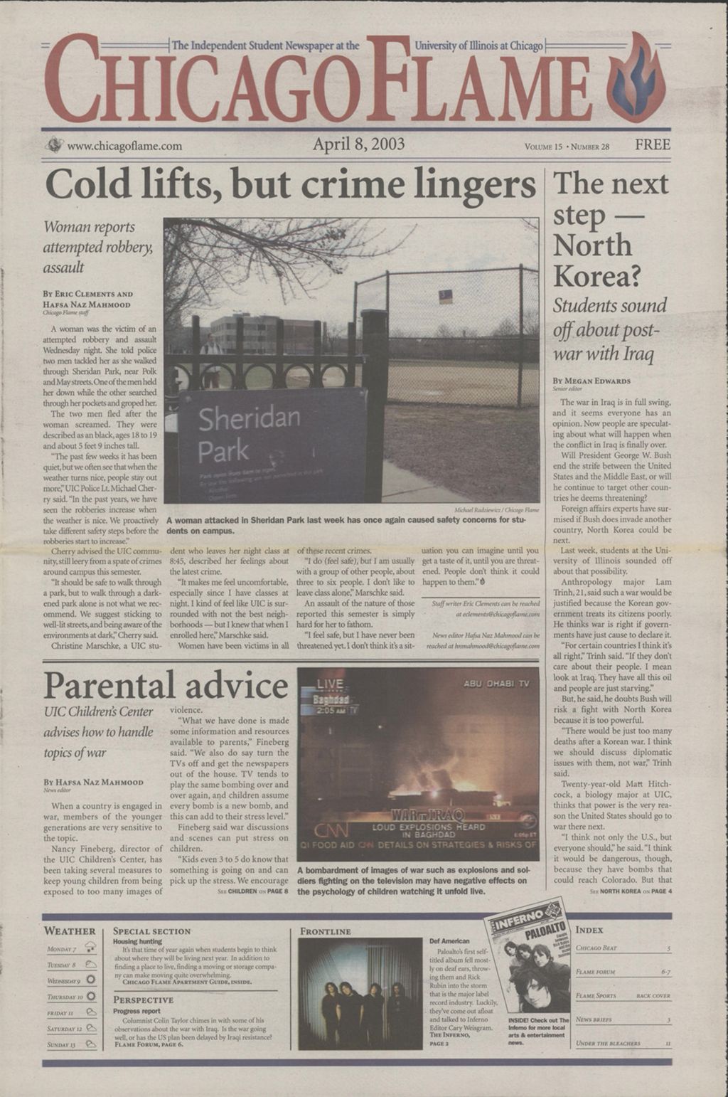 Chicago Flame (April 8, 2003)