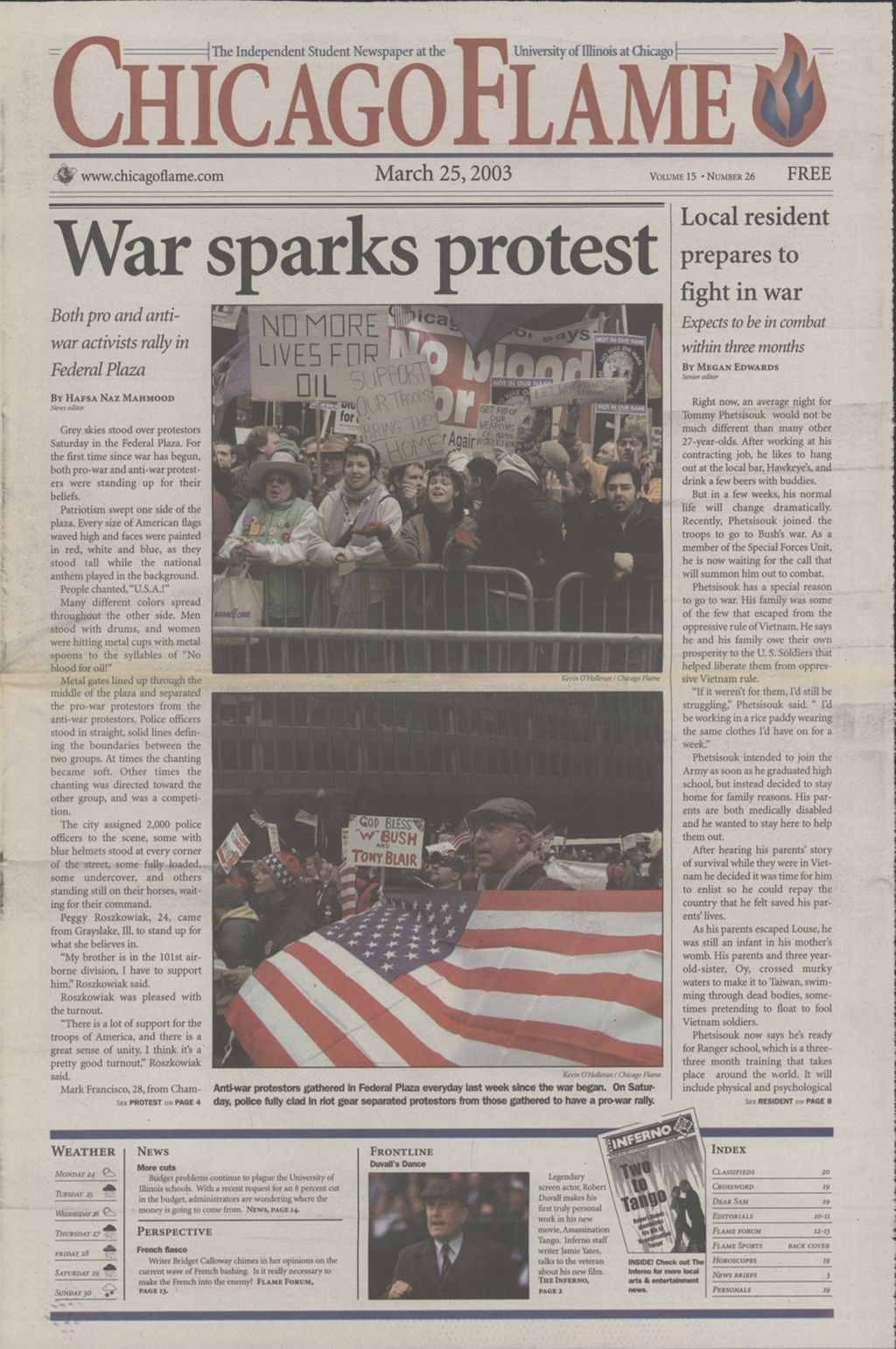 Chicago Flame (March 25, 2003)