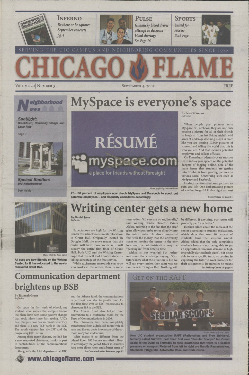 Miniature of Chicago Flame (September 4, 2007)