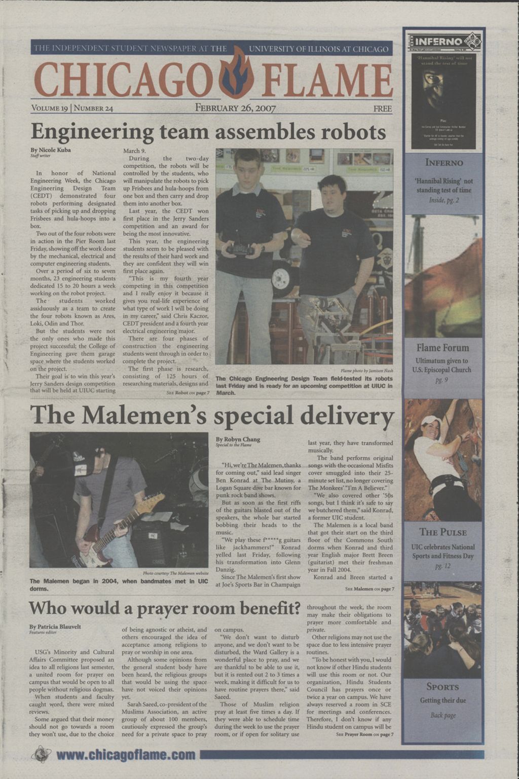 Chicago Flame (February 26, 2007)