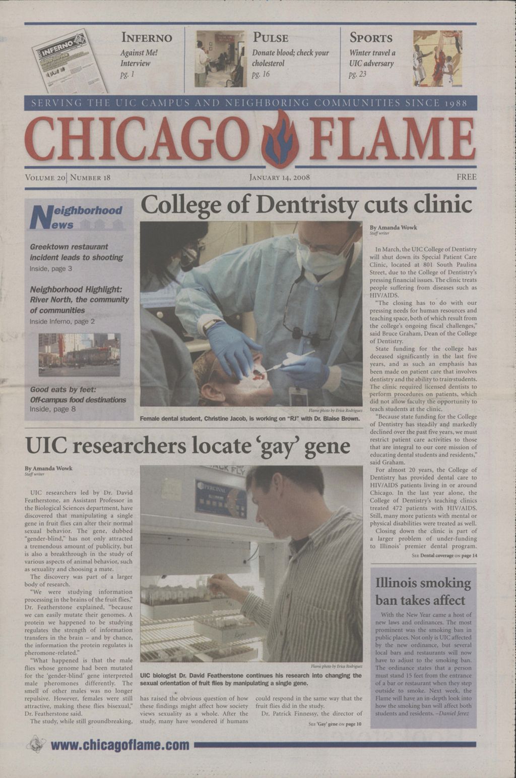 Chicago Flame (January 14, 2008)