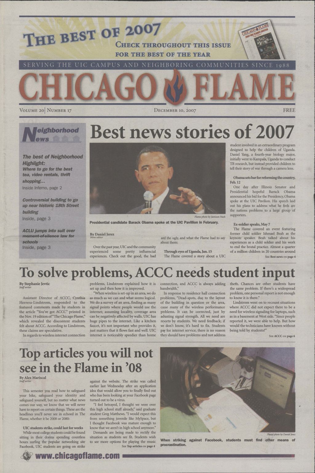 Chicago Flame (December 10, 2007)