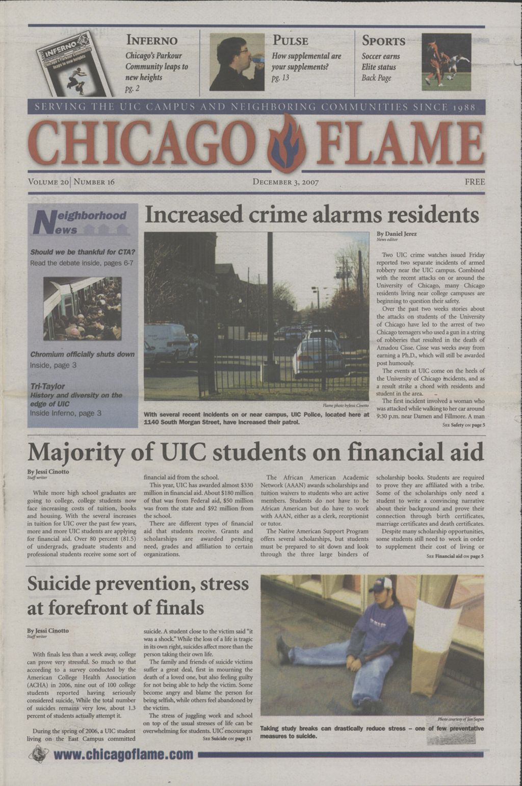 Miniature of Chicago Flame (December 3, 2007)
