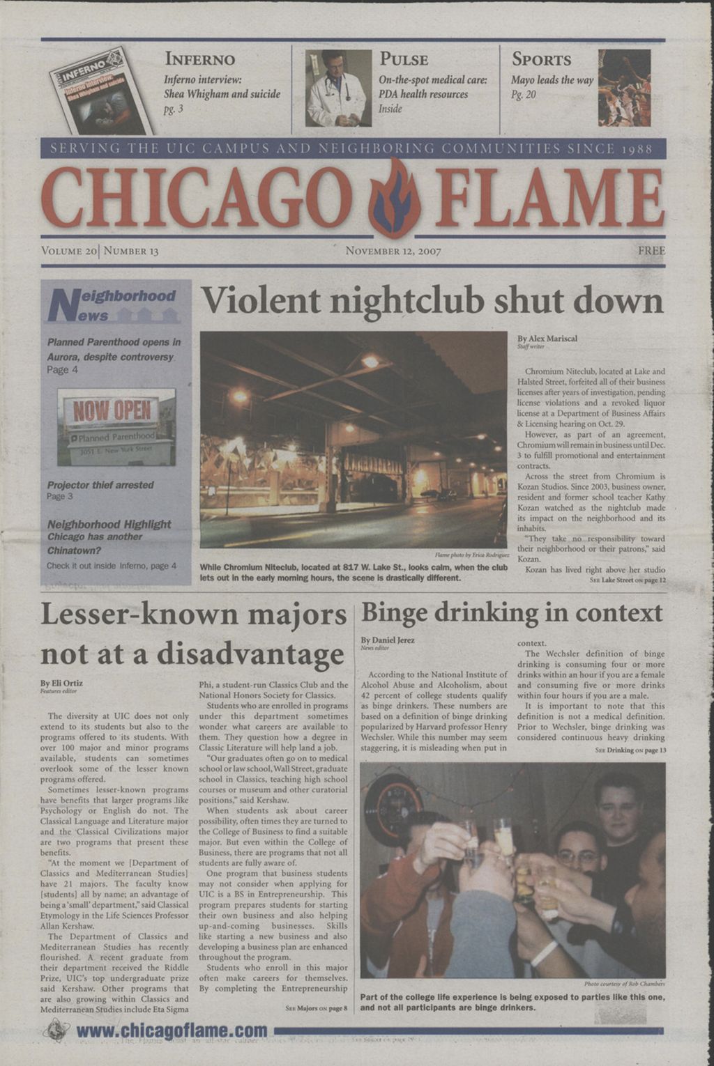Miniature of Chicago Flame (November 12, 2007)
