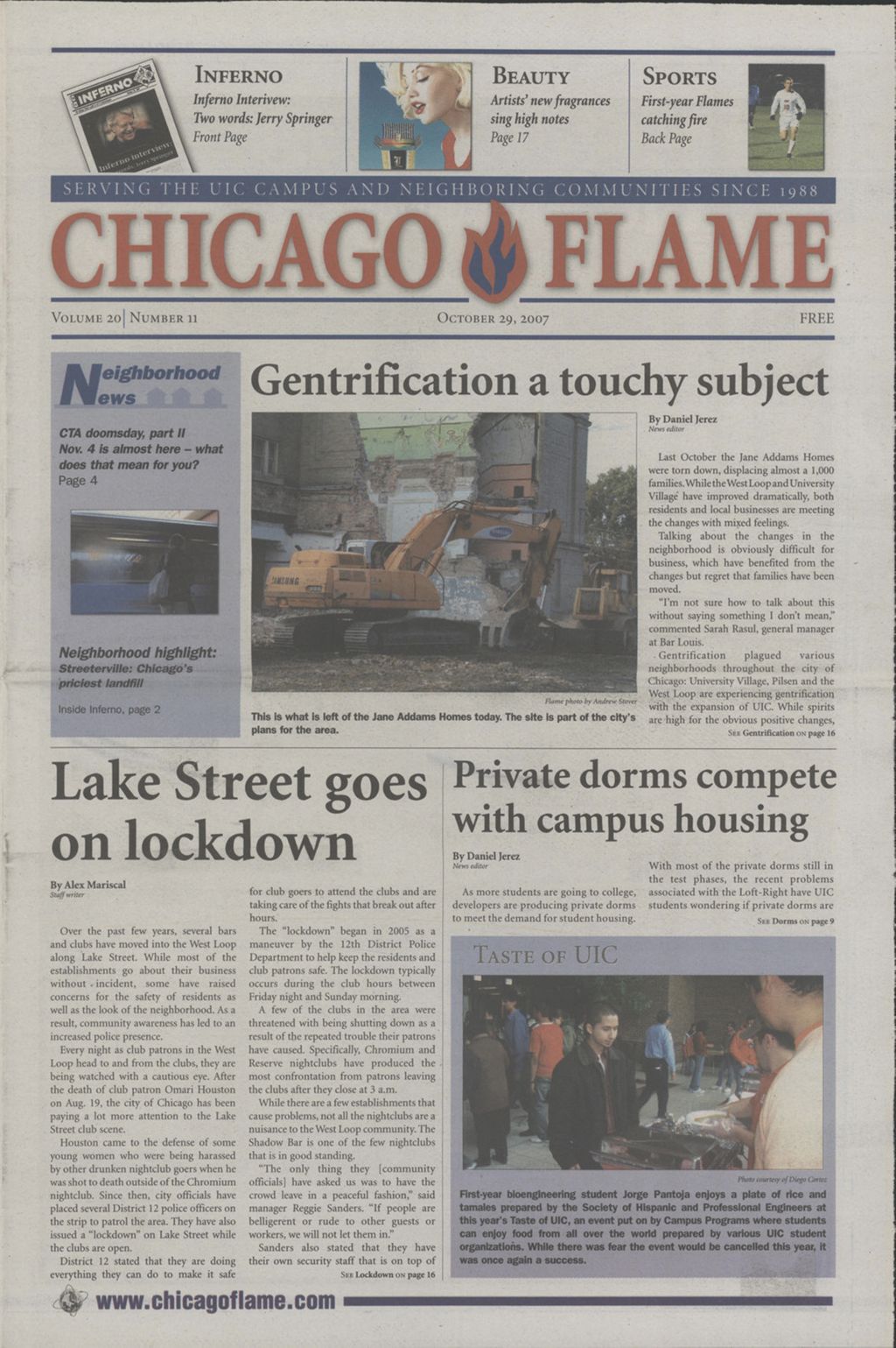 Chicago Flame (October 29, 2007)