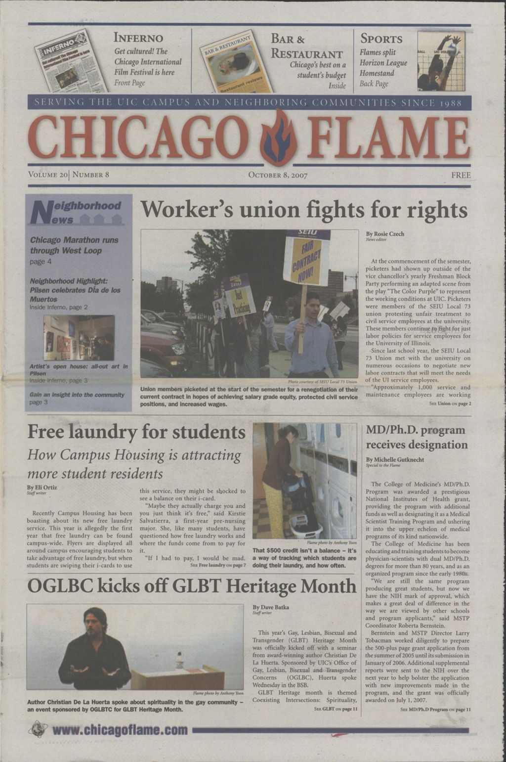 Miniature of Chicago Flame (October 8, 2007)