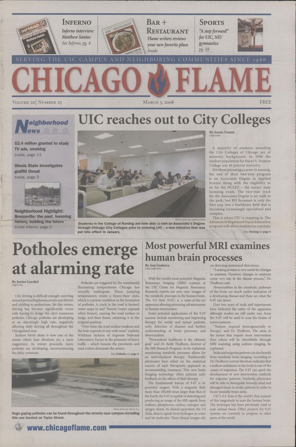 Chicago Flame (March 3, 2008)