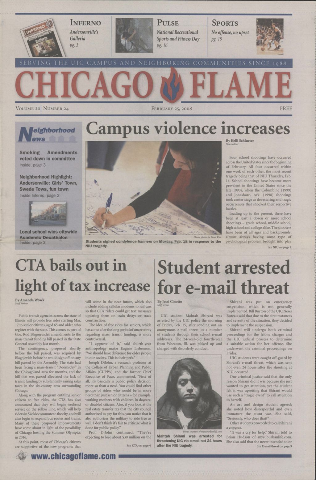 Chicago Flame (February 25, 2008)