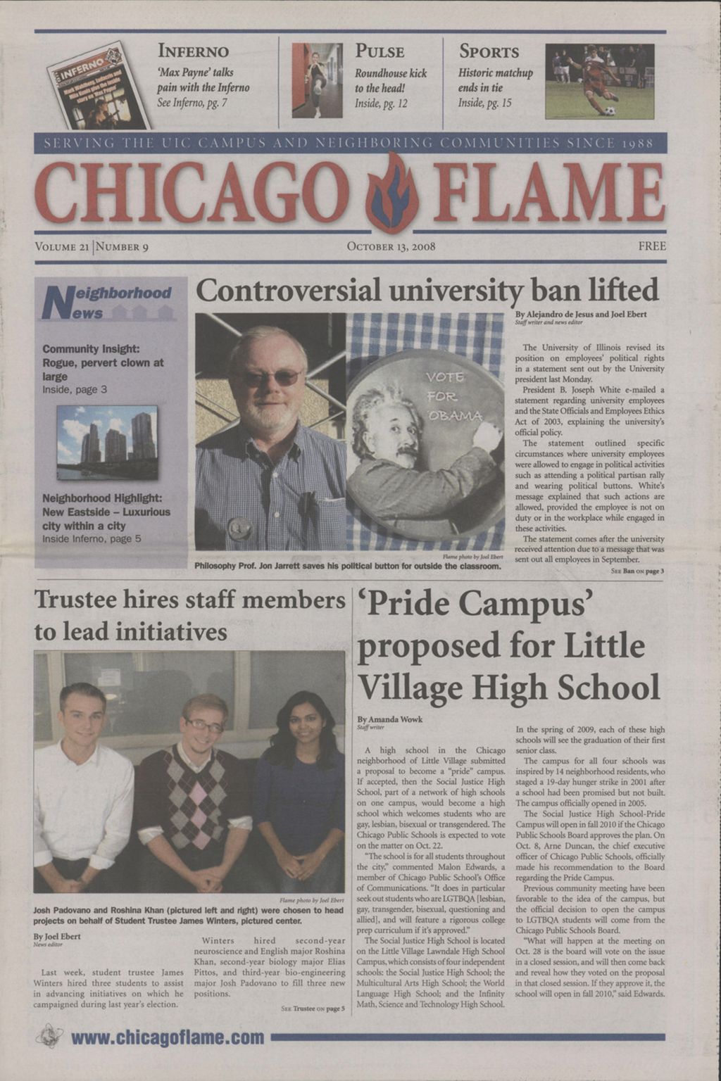 Chicago Flame (October 13, 2008)