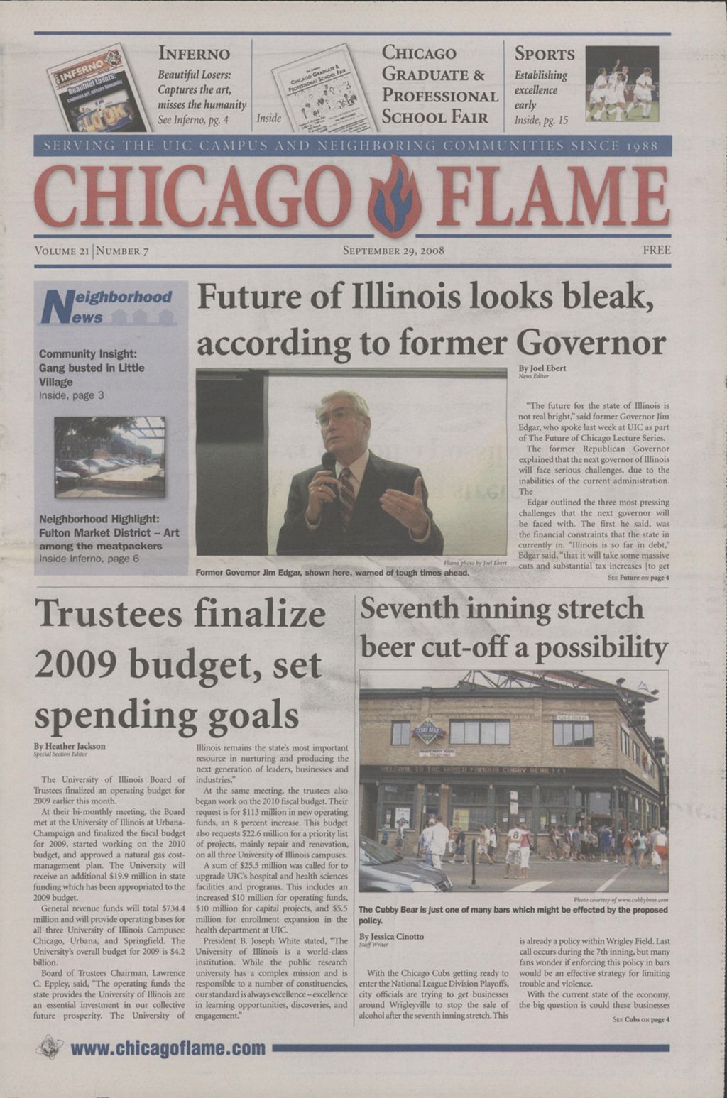 Chicago Flame (September 29, 2008)