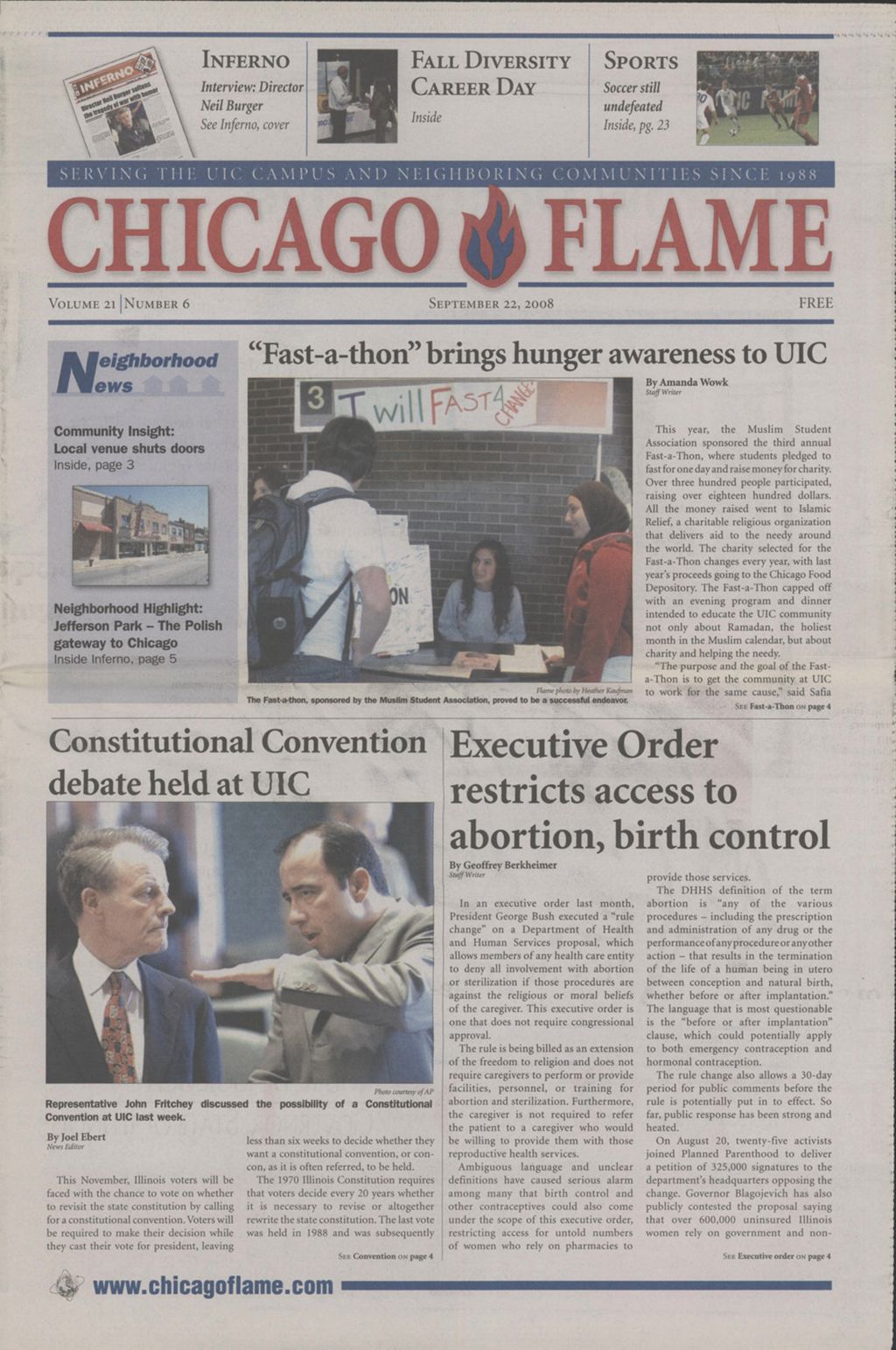 Chicago Flame (September 22, 2008)