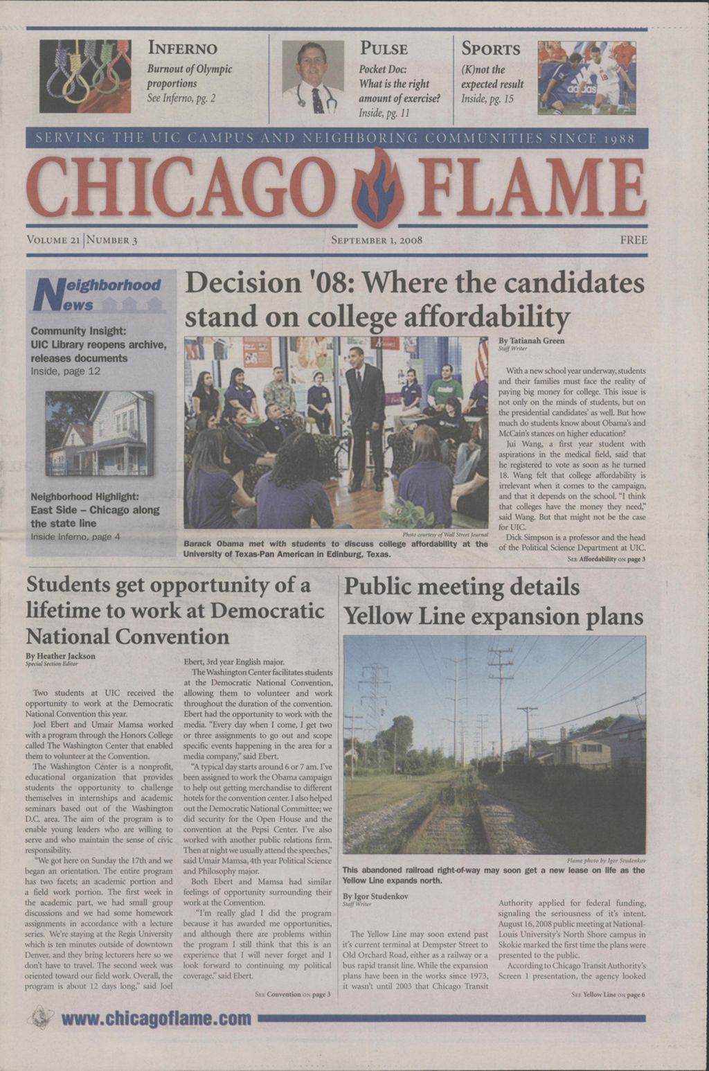 Miniature of Chicago Flame (September 1, 2008)