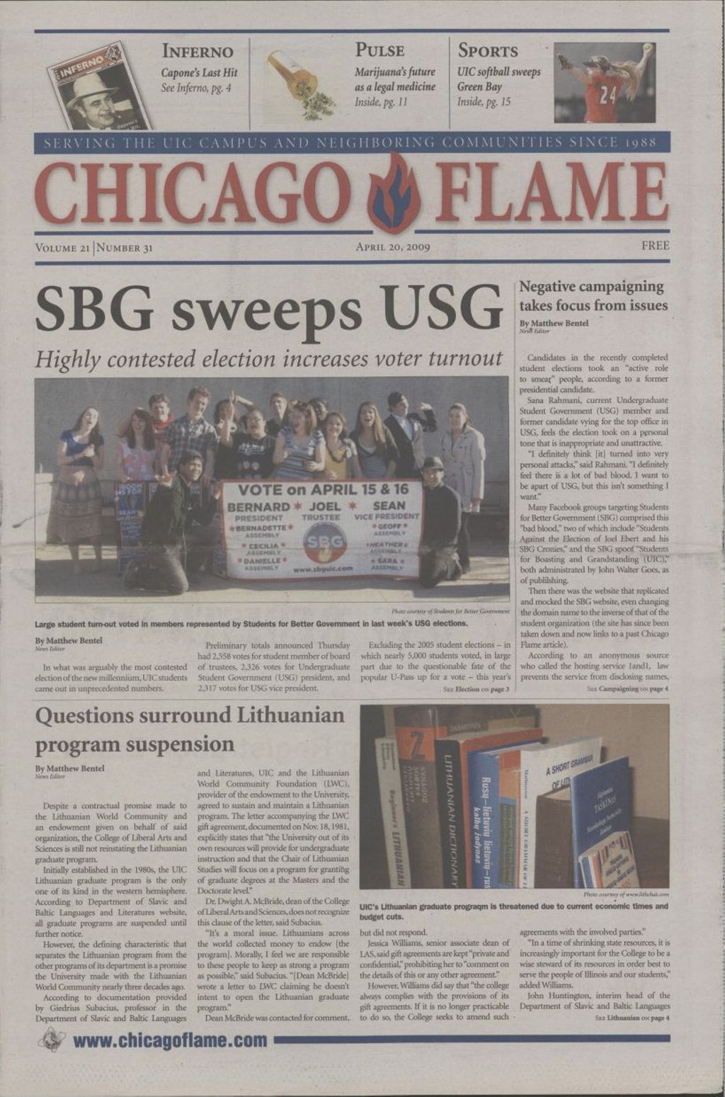 Chicago Flame (April 20, 2009)