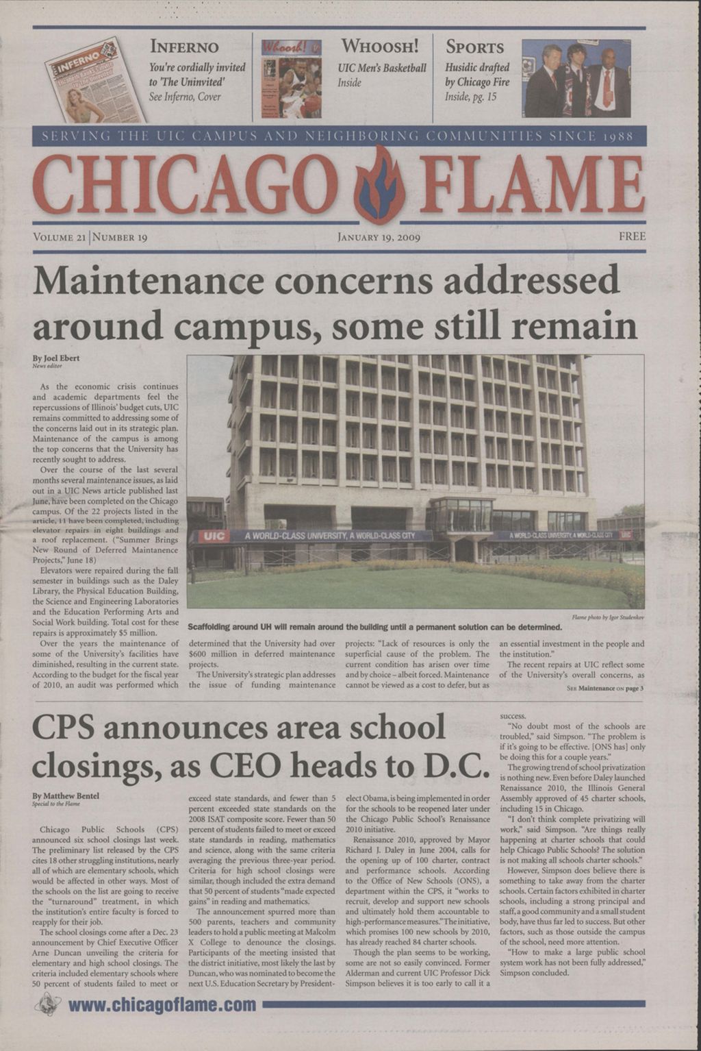 Chicago Flame (January 19, 2009)