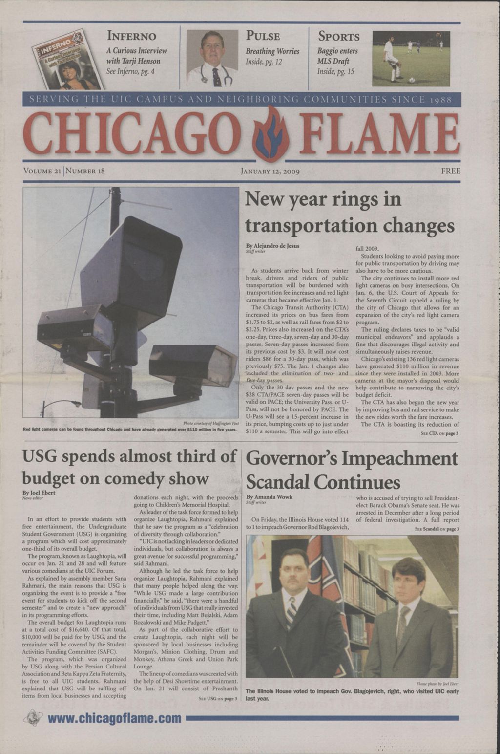 Chicago Flame (January 12, 2009)