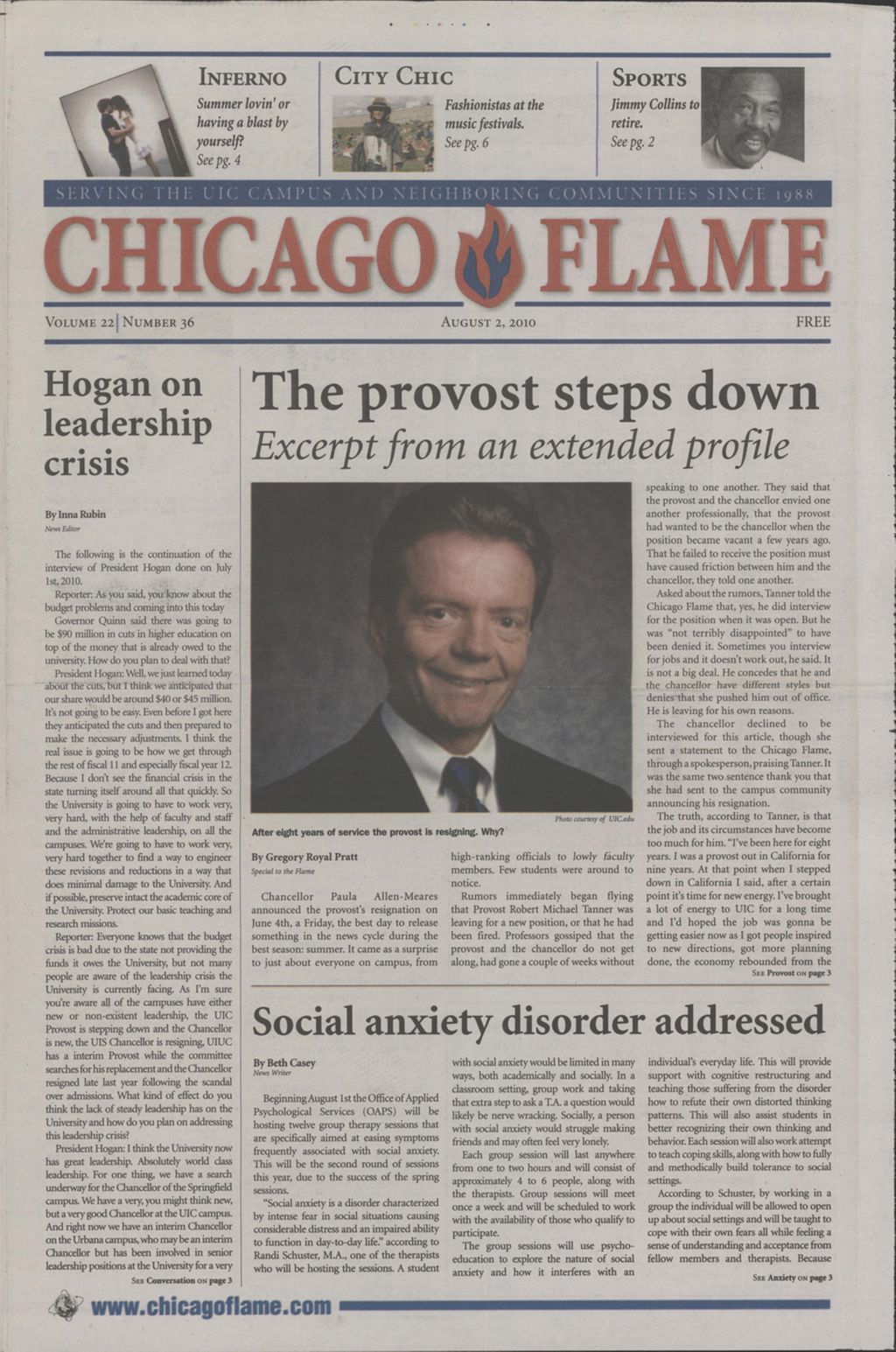 Chicago Flame (August 2, 2010)