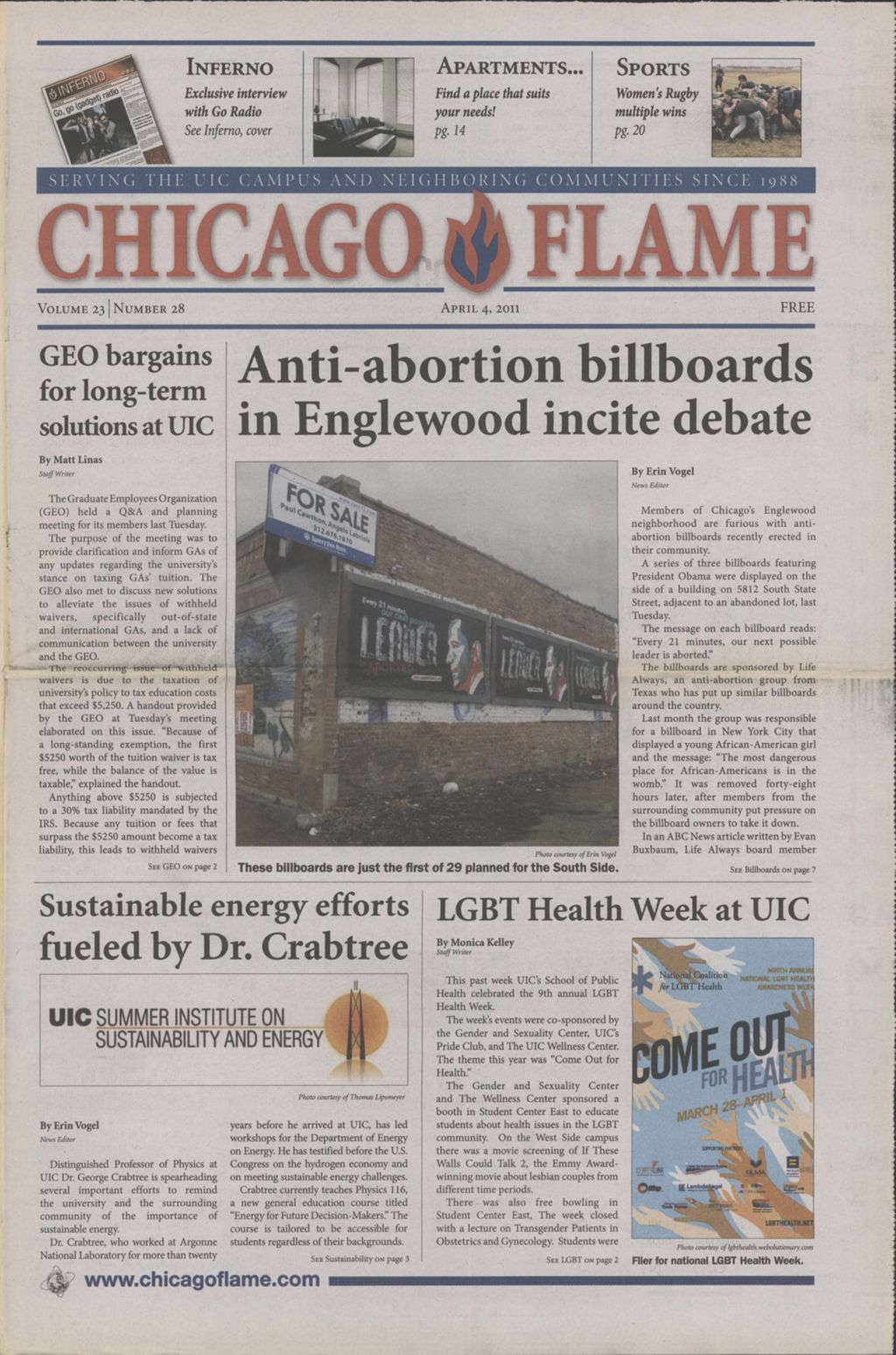 Chicago Flame (April 4, 2011)