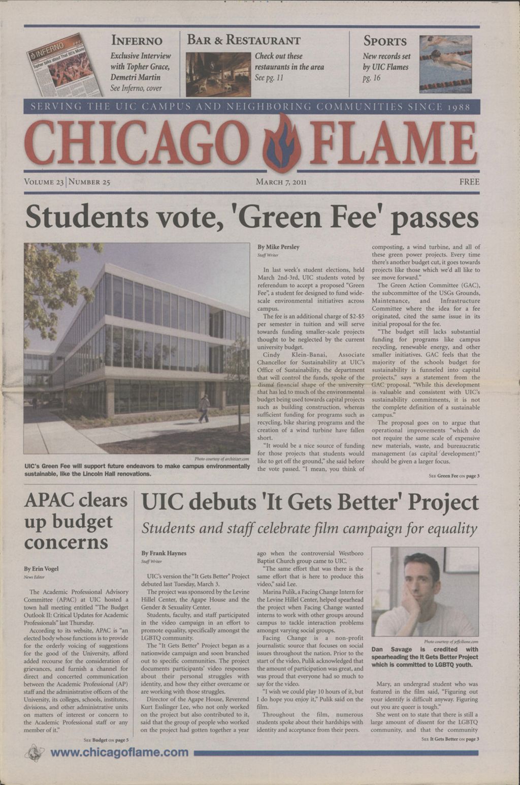 Chicago Flame (March 7, 2011)